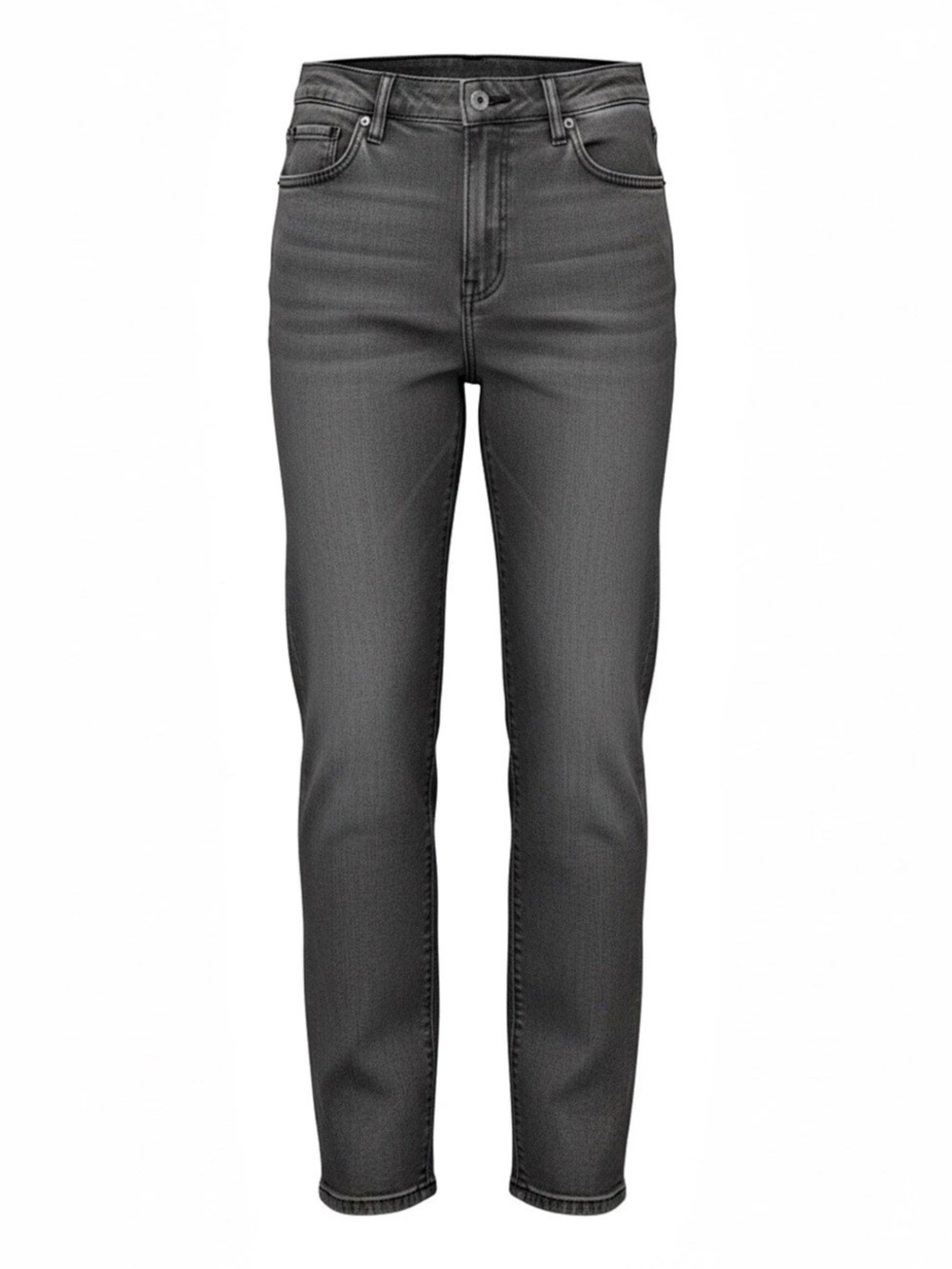 American Eagle Outfitters AE High-Waisted Straight Jean Gray Skinny Jeans Like